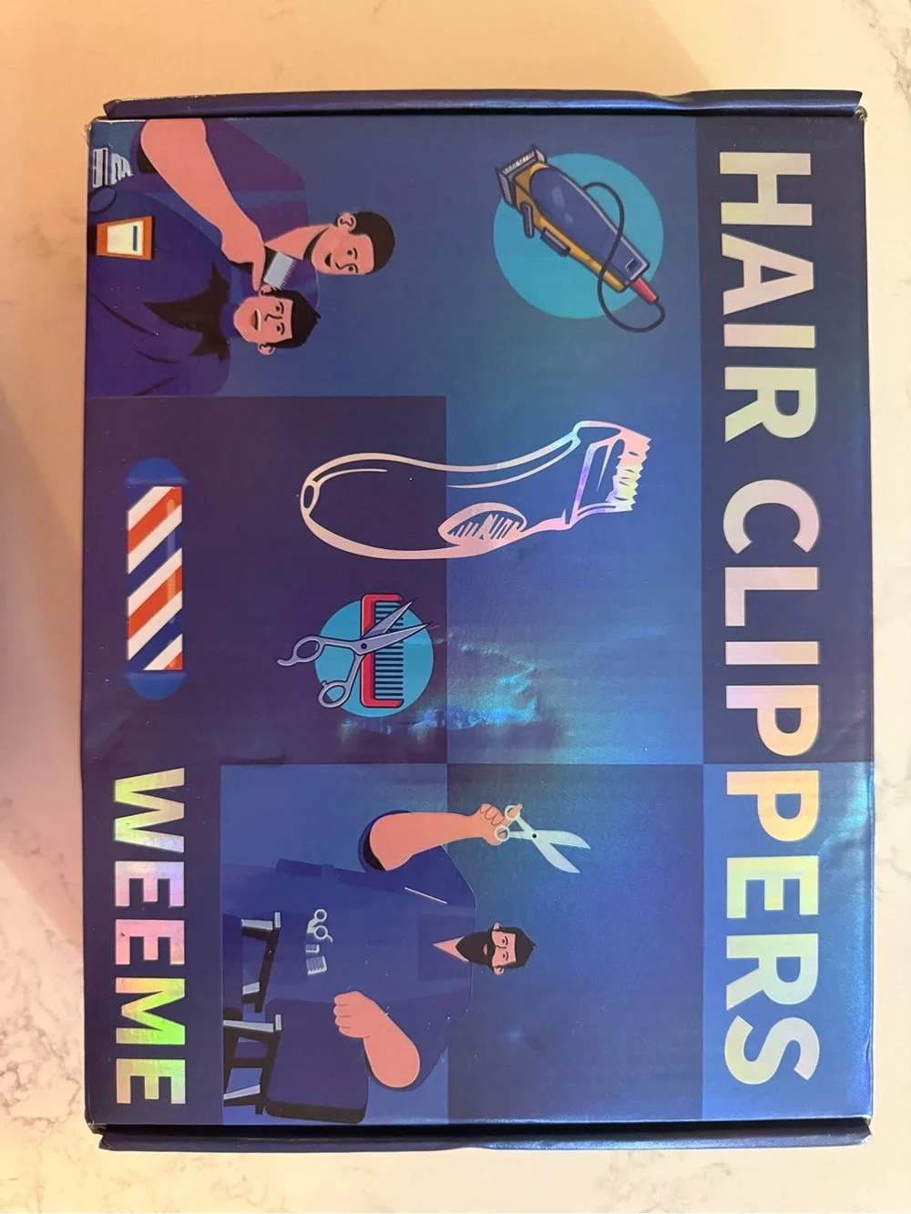 Weeme Blue Hair Clippers — Precision Men's Grooming Trimmer